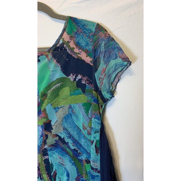 Mado et Les Autres dress (size small) ART YOU WEAR French design on mesh BOHO - Picture 11 of 14